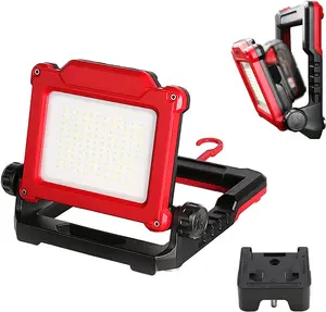 4000 Lm 20w Cordless LED Flood Compatible 18-20V Battery USB Port Brightness Adjustable Portable Work Light