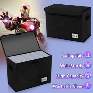 Comic Book Storage <b>Box</b> Comic Protector Organizer Heavy Duty Container Holder Shelf Bin Black - Product Image 4