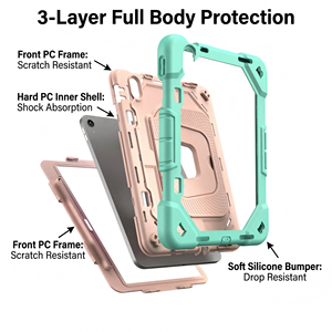 Per <span class=keywords><strong>ipad</strong></span> 11a generazione caso A16 per bambini antiurto cavalletto in Silicone Tablet custodia per <span class=keywords><strong>ipad</strong></span> 11th Gen A16 10a generazione 10.9 pollici - Product Image 6