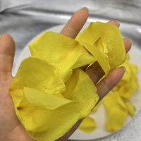 Kelopak Mawar Kuning Awet, Kelopak Bunga Abadi Grosir untuk Dekorasi Pesta Pernikahan, Festival, Kerajinan DIY, Aromaterapi