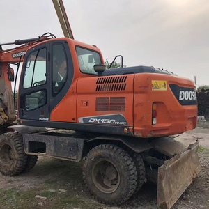 Excavatrice d'occasion coréenne Doosan DX150W-9C de 15 tonnes avec moteur, PLC, boîte de vitesses, roulement et pompe - Modèle 2018 testé et inspecté - Product Image 5