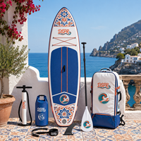 Planche de surf gonflable souple double couche en PVC écologique, portable, longue, pour l'océan, prix usine OEM