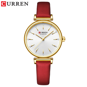CURREN 9081 Orologi da <span class=keywords><strong>Donna</strong></span> Nuovo Marchio di Lusso <span class=keywords><strong>Orologio</strong></span> da Polso al Quarzo con Cinturino in Pelle Quadrante con Strass Lucidi <span class=keywords><strong>Orologio</strong></span> <span class=keywords><strong>Verde</strong></span> Femminile - Product Image 6