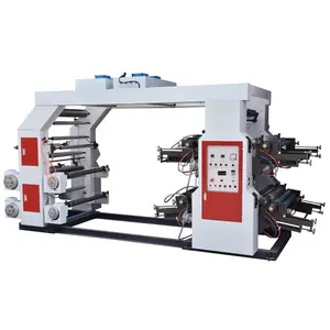 Taiwan design high quality 4 Color Flexographic PE PP Paper printing machine best price