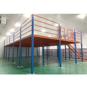 Sistem Lantai Mezzanine Baja Tugas Berat yang Dapat Disesuaikan |   Platform Penyimpanan Gudang Bertingkat untuk Penggunaan Industri - Product Image 1