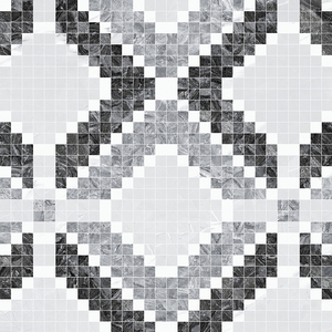 Nouvelle Collection 2026 : Carrelage Mosaïque 800x800mm Noir, Blanc, <span class=keywords><strong>Gris</strong></span>, Motif Diamant, Moderne, Antidérapant pour Salle de Bain - Product Image 1