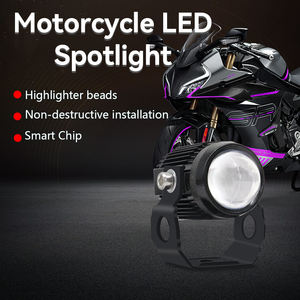 Phare LED Mini Moteur 15W 150LM Double Couleur Blanc/Jaune Systèmes d'Éclairage Automobile Étanche IP67 Feux Auxiliaires Hi/Low Beam - Product Image 2