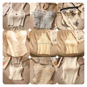 Camiseta de <span class=keywords><strong>Mujer</strong></span> Vintage Barata, Suave y Cómoda, Corta y Moderna con Decoración de Encaje, Camiseta de Manga Corta para <span class=keywords><strong>Mujer</strong></span> - Product Image 4