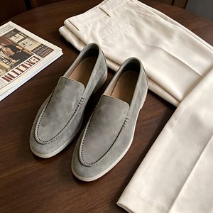Mocasines de Gamuza de Lujo Estilo Italiano para Hombre, Zapatos Casuales Cómodos de Suela Suave y Cuero de Alta Calidad - Product Image 4