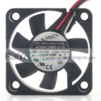 Ventilateur de refroidissement silencieux 0.08A 4010 40X40X10MM 4CM avec roulement à billes pour mesure de vitesse CPU AD0412MB-G76