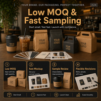 Ensemble d'emballages personnalisés pour café, écologiques, gobelets, sacs, boîtes pour cafés à emporter