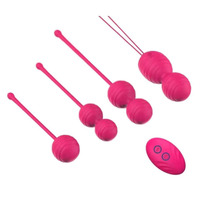 Boules de Kegel pour exercices vaginaux, 12 vitesses, œufs vibrants en silicone, vibromasseur, boule Geisha, massage vaginal, jouet sexuel pour femmes