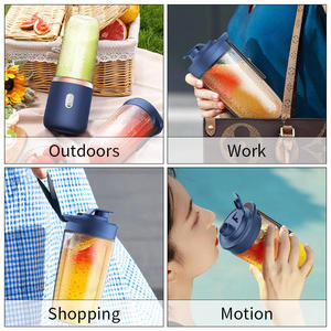 Mixeur portable électrique USB rechargeable avec logo personnalisé, en plastique, avec 2 tasses - Product Image 6