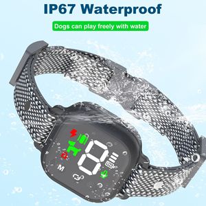 2024 neuer Hundelöffel-Steuerungs-E-Halsband wasserdichtes Anti-Lächel-Halsband Piep Hundvibration und Schock Hundelöffel-Training-Halsband - Product Image 2