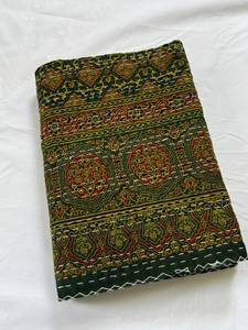 Colcha de Patchwork con Estampado a Mano Kantha, 100% Algodón, Multicolor, Nuevo Estampado Indio, Duradera, Impermeable, 90x108 Pulgadas, Cubrecama para el Hogar - Product Image 1