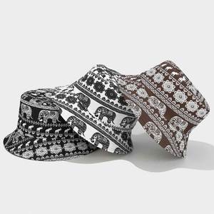 Chapeau Bob Réversible Imprimé Éléphant Tendance pour Hommes et Femmes – Idéal pour l'Été et les Activités de Plein Air - Product Image 3