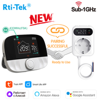 Thermostat intelligent Tuya pour maison connectée, moderne, de bureau, RF, Wi-Fi, sans fil, mural, pour chaudière à gaz, chauffage au sol, prise WiFi, récepteur