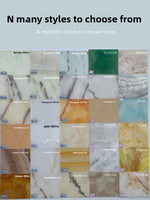 Abat-jour de plafond sur mesure translucide effet marbre, panneau en résine acrylique ultra-fin, dalle mince en pierre translucide