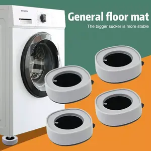 Washing Machine Anti Vibration Bumper Reusable Furniture Feet Protection Covers for Chair Leg Floor Protectors with Non- Pads