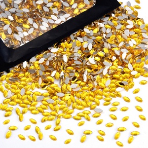 OLeeya Vente en gros 1440 pièces Strass ultra-brillants pour nail art, forme œil de cheval, 2*4mm, mini pierres plates, gemmes 3D pour décoration d'ongles - Product Image 3