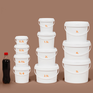 Bán Buôn Kín Thực Phẩm Đã Được Phê Duyệt Rỗng Tùy Chỉnh Xô Với Nắp Nhựa Uống Xô Bông Kẹo Nhỏ In Ấn Xô - Product Image 2