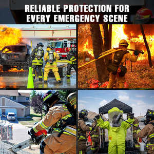 <span class=keywords><strong>Guantes</strong></span> de Bombero de Alta Calidad para Seguridad Laboral, Resistentes al Fuego, para Rescate y Lucha Contra Incendios - Product Image 4