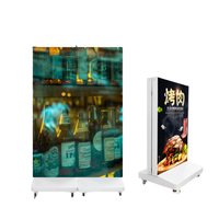 Layar Poster Lipat Lepas Pasang Desain Baru Shengpeng, Mesin Iklan Aluminium Die-cast HD, Cocok untuk Iklan di Toko
