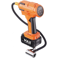 Nouveau compresseur d'air portable 12V pour voiture avec manomètre numérique, arrêt automatique, moniteur de pression des pneus, lumière d'urgence, 2000mAh, gonflage