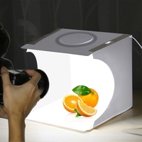 Yiscaxia 6 renkler arka planında 20cm halka LED kaynak paneli katlanır taşınabilir fotoğraf aydınlatma Mini stüdyo çekim çadır kutusu ışık kutusu