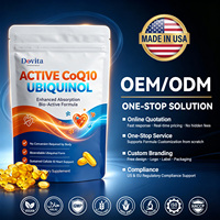 Gélules de CoQ10 ODM 300mg à Libération Liposomale pour la Santé Cardiaque, la Production d'Énergie Mitochondriale, le Renforcement Immunitaire, Certifié Halal, 90 Gélules