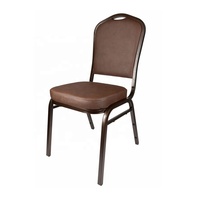 Chaises empilables en fer à texture martelée avec revêtement en cuir durable pour salon appartement hôpital atelier ou entrée