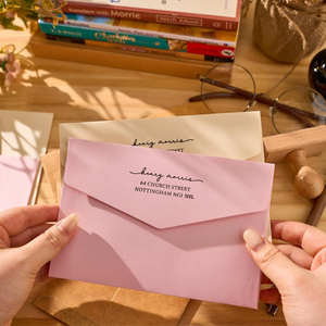 Buste di Carta di Lusso Personalizzate con Logo e <span class=keywords><strong>Cartoline</strong></span> di Ringraziamento di Alta Qualità, Stampa Offset - Product Image 3