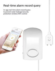 Alarme de niveau d'eau Tuya Graffiti en ABS durable, détecteur de fuite d'eau domestique à piles, détecteur d'immersion dans l'eau - Product Image 5