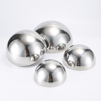 201 304 16mm ~ 1000mm Demi-sphère en acier inoxydable Demi-sphère creuse