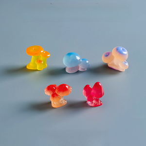 KI zhuojing Micro-paisaje de musgo creativo, simple y realista, con hongos luminosos pequeños, decoración DIY para paisajes de suculentas - Product Image 3