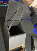 Boîte de rangement centrale en cuir avec double porte-gobelets pour Land Rover Defender 4x4 - Luxe