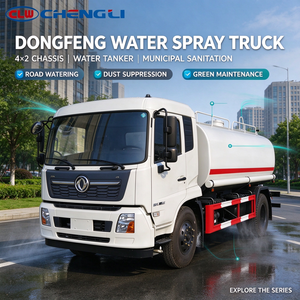 Camion-citerne à eau Dongfeng Tianjin 4x2 à haut débit, réservoir en acier robuste de 12,5 m³ pour la lutte contre les incendies, la suppression de la poussière et l'arrosage - Product Image 1
