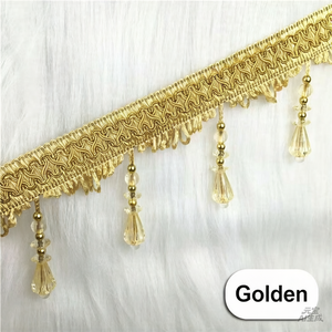 Ciondolo con nappine in pizzo e cristalli, stile europeo di alta gamma - Product Image 3