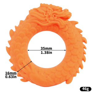 FRRK New Dragon Penis Anel de constrição para homem Ejaculação Delay Cock Rings <span class=keywords><strong>Silicone</strong></span> Stretchy Penis Ereção Sex Toys para homens - Product Image 1