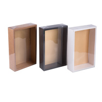 Vente en gros de boîtes à gâteaux en carton Bento noir de 3 pouces pour cadeau de lune haut de gamme blanc