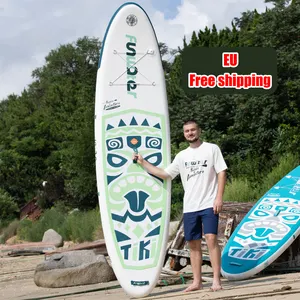 Eu Gratis Verzending Dropshipping Ce Groothandel 10'6 "Opblaasbare Sup Stand-Up Padle Board Paddleboard Sub Board Watersporten Surfen