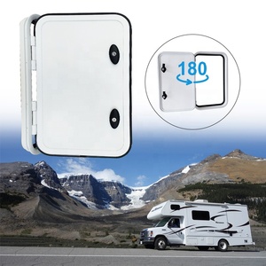 Tytxrv ประตูอลูมิเนียมอัลลอยด์ RV 630*400มม., สินค้าขายดีป้องกันประตูกระเป๋าเดินทางกันน้ำโค้งมนประตูช่องเก็บของ - Product Image 3