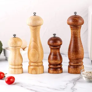 2 Grootte Van Retro En Hout Kleuren Pepermolen 5/8 Inch Zout En Pepermolen Set