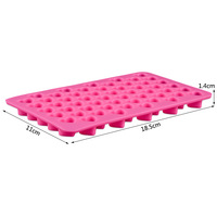 Silicone mini hartvormpje voor hartvormige snoepjes, chocolade, ijsblokjes, gelei, cake, zeep, kaarsen, DIY Valentijnscadeau