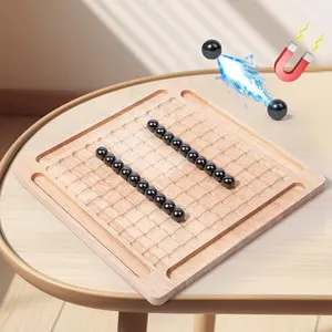 Nuovissimo gioco di scacchi effetto magnetico in legno passo sul tuono a induzione magnetica gioco da tavolo a magnete in legno giocattolo scacchiera da tavolo scacchiera