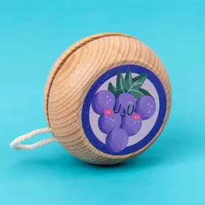 Wooden Yoyo Tricks Animal Assorted Designs Mini Child Toy China Bamboo For Kids Gift Popular