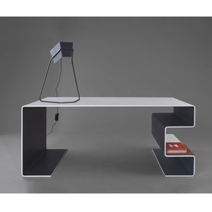 Oturma odası yöneticisi ofis masası Modern ev dekorasyonu bir kişi sekreter Corian malzeme ofis masası - Product Image 1