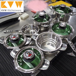 Camping/viajes/uso en el hogar de acero inoxidable 12PCS ollas y sartenes utensilios de cocina conjunto - Product Image 4