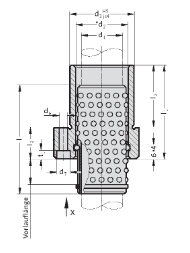 Carcasa guía con retención de jaula para conjuntos de troqueles de estampado, electrodomésticos, acero inoxidable, marca Jinjie - Product Image 2