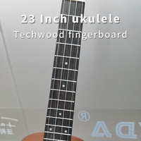 For 18 Fret 23-Inch Concert Ukulele Solid Rosewood Dots Inlay Fingerboard Replacement Stringed Instruments Parts